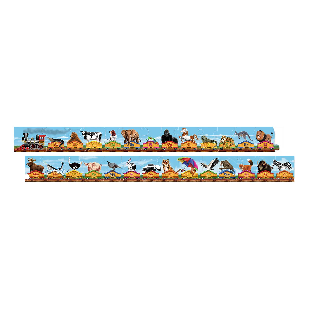 Alphabet Train Floor Puzzle: 27 Pcs