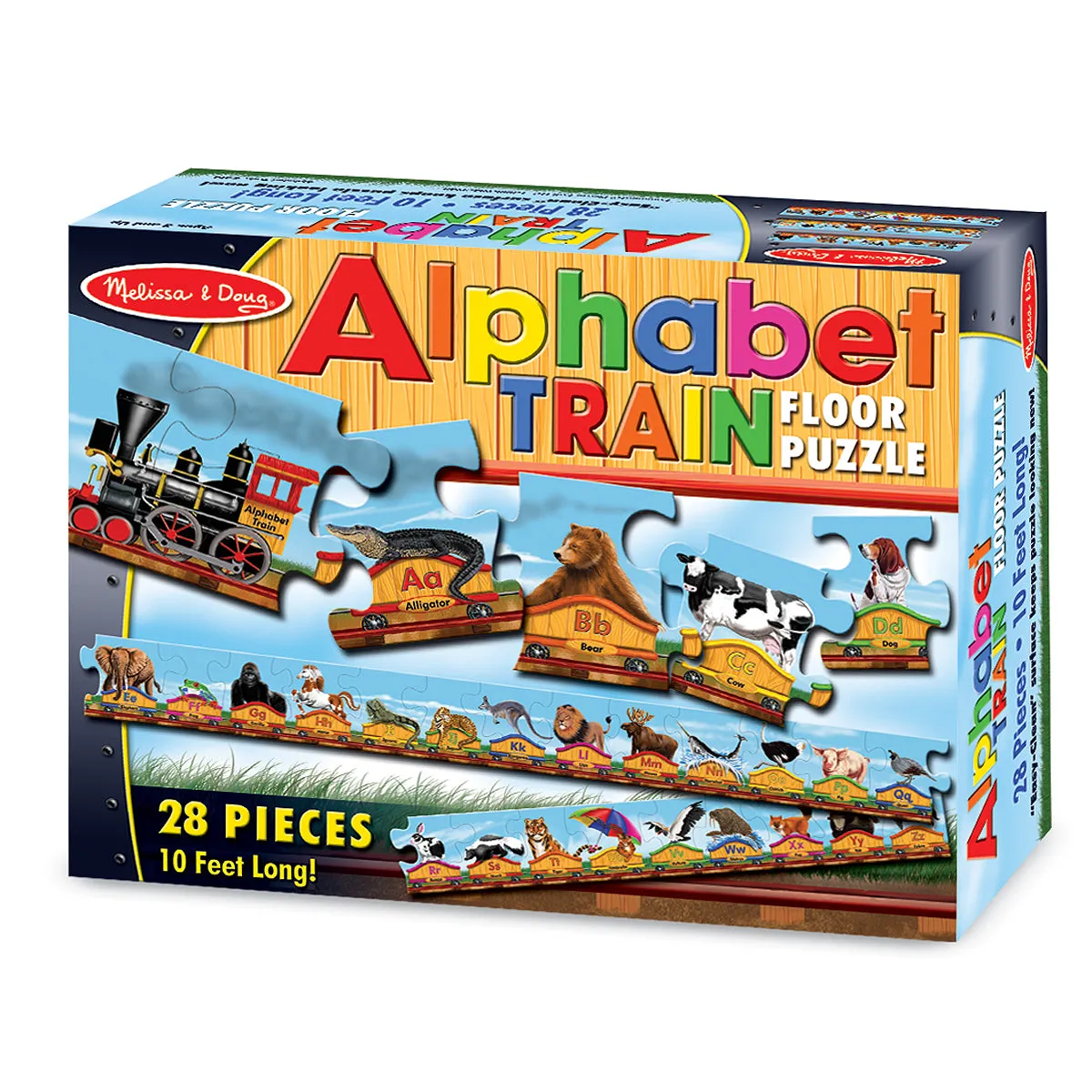 Alphabet Train Floor Puzzle: 27 Pcs