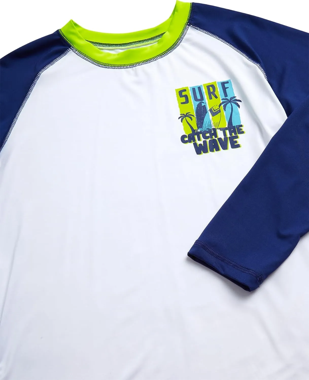 Boys Rash Guard Swimsuit Set - Kids Long Sleeve Bathing Suit Swimwear Sets (Sizes: 5-12)