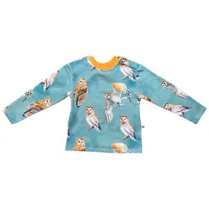 Curious Stories Long Sleeved Sweat T Shirt - Owls