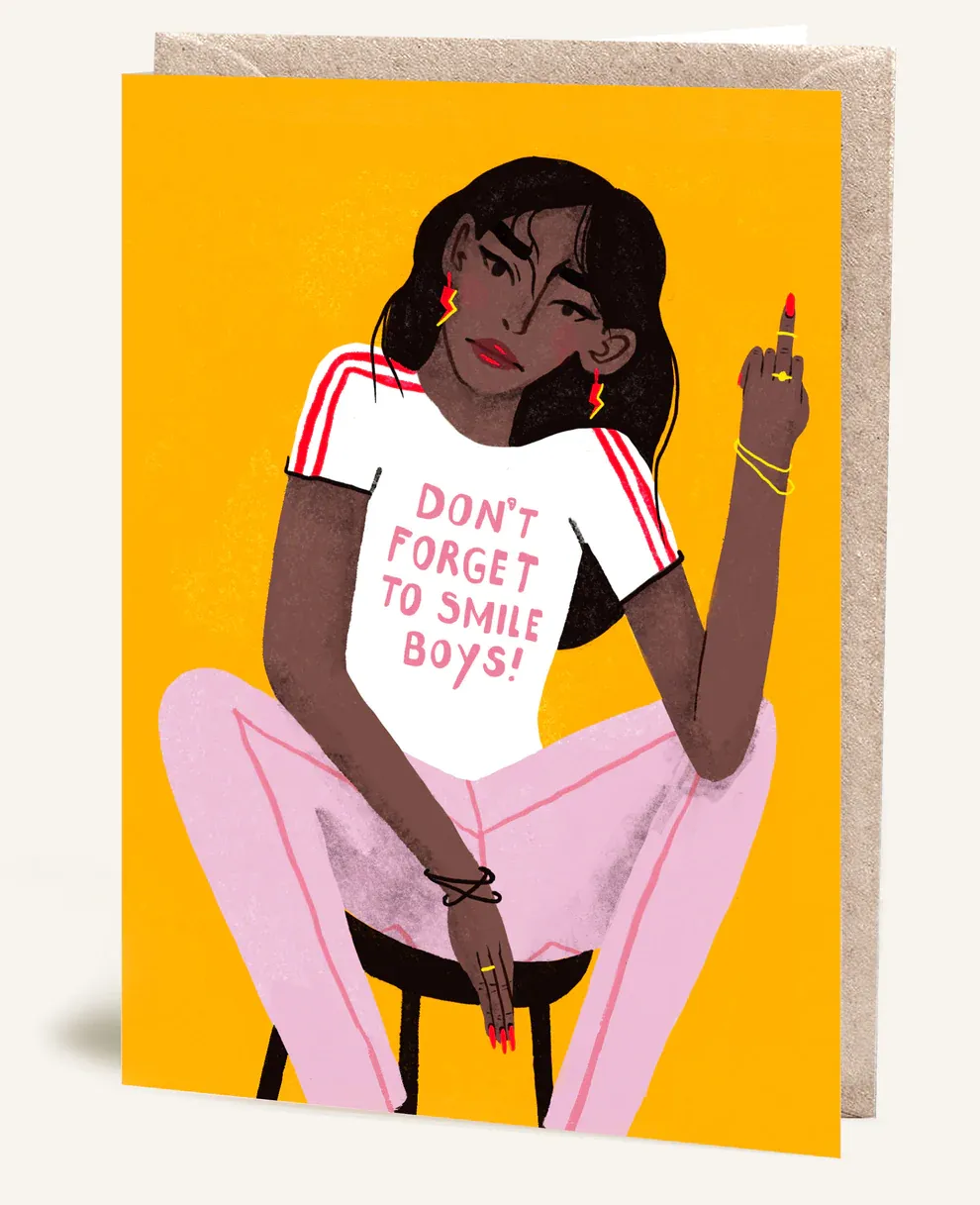 Don't Forget To Smile Boys Card