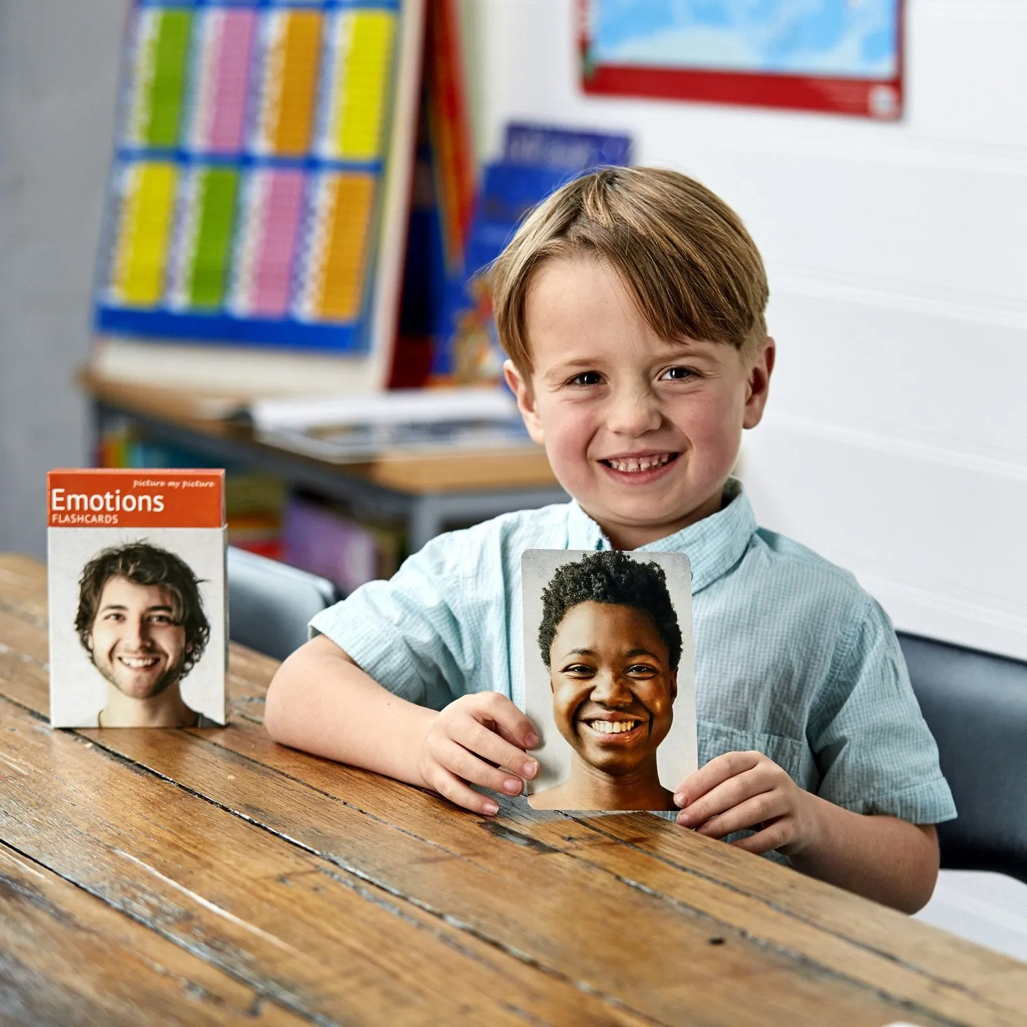 Feelings and Emotions Flashcards: 40 Emotion Language Photo Cards