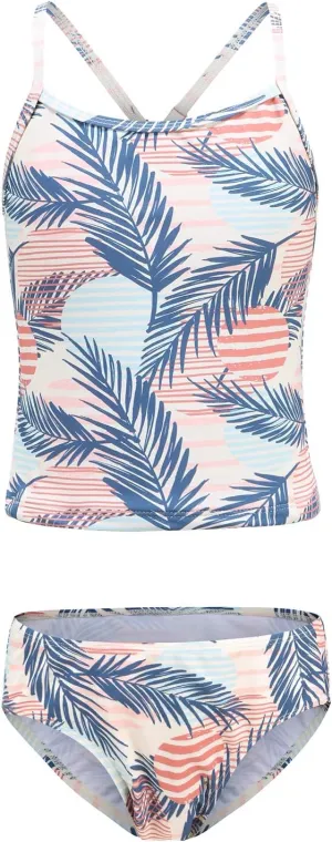 Girls Two Piece Tankini Swimsuit Hawaiian Ruffle Swimwear Bathing Suit Set