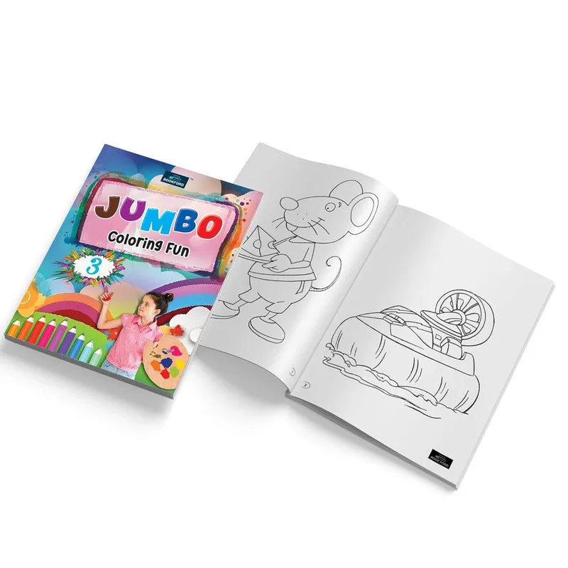 Jumbo Coloring Fun - Set Of 3 Books For Kids