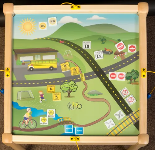 Match & Learn English/Spanish Language Activity Table