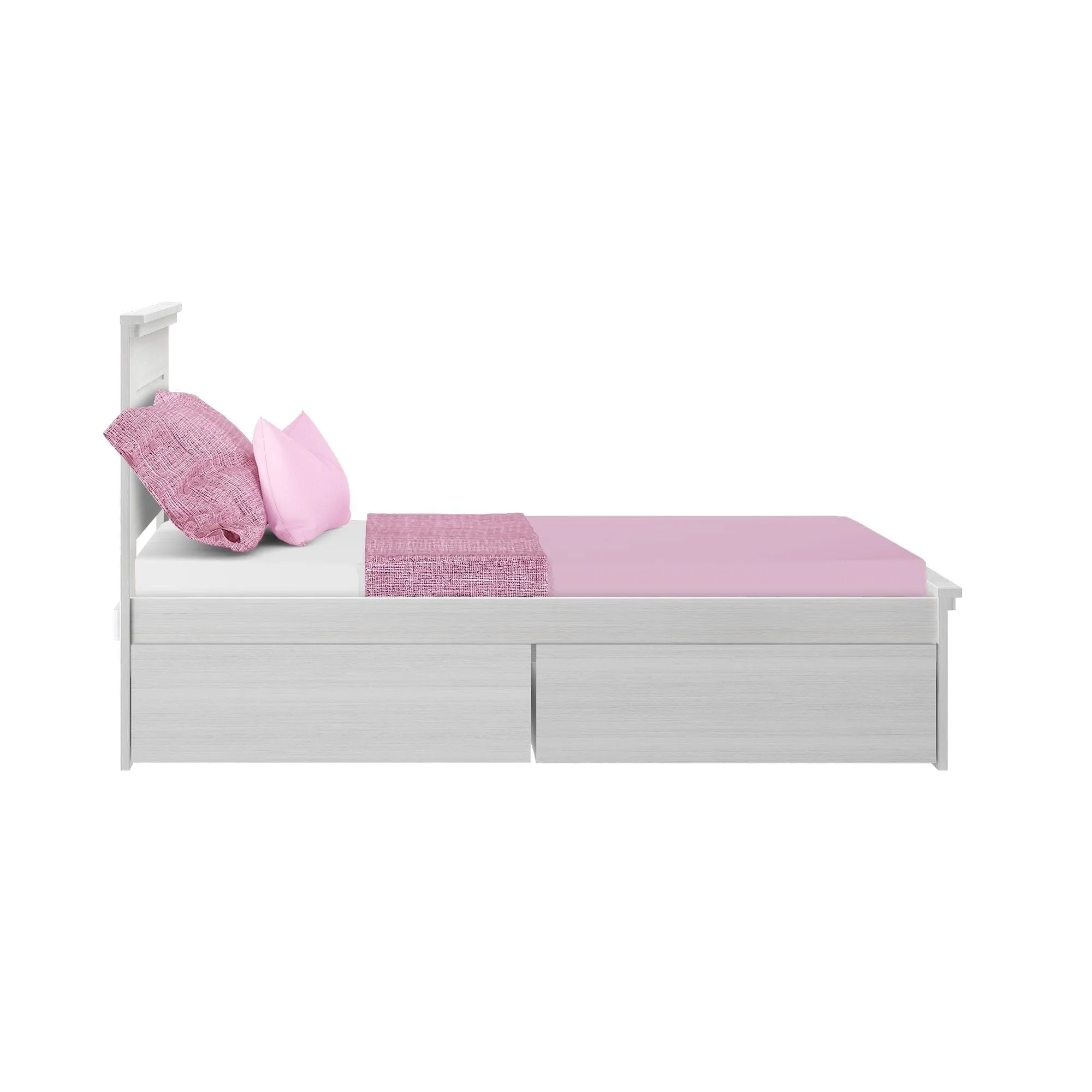 Modern Farmhouse Twin Panel Bed With Storage Drawers