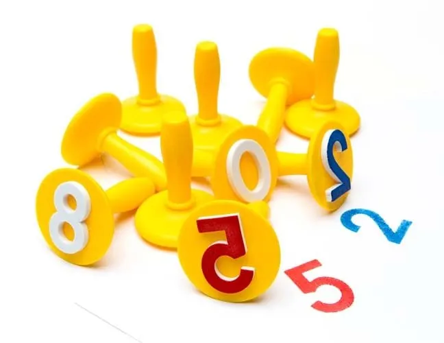 Paint Stampers Numbers 0-9 Set of 10