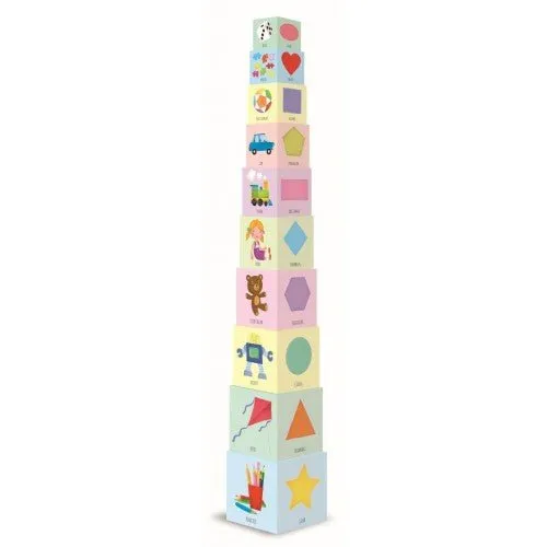 Sassi My First 123 Eco Blocks & Book Set, 10 pcs