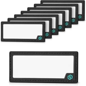 Savior Equipment 8-Pack Tactical PVC Writable ID Patches Rubber Name Number Ammo Size Tag Panel Outdoor Shooting Range Gear Load Out Organizer Display Instant Identifier Label, Hook Backed Panel