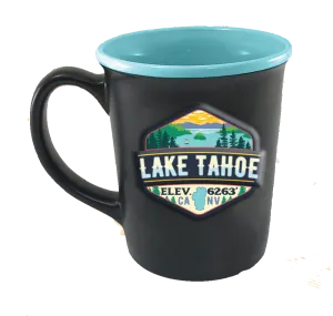 Souvenir Mug Merit Badge Lake Tahoe