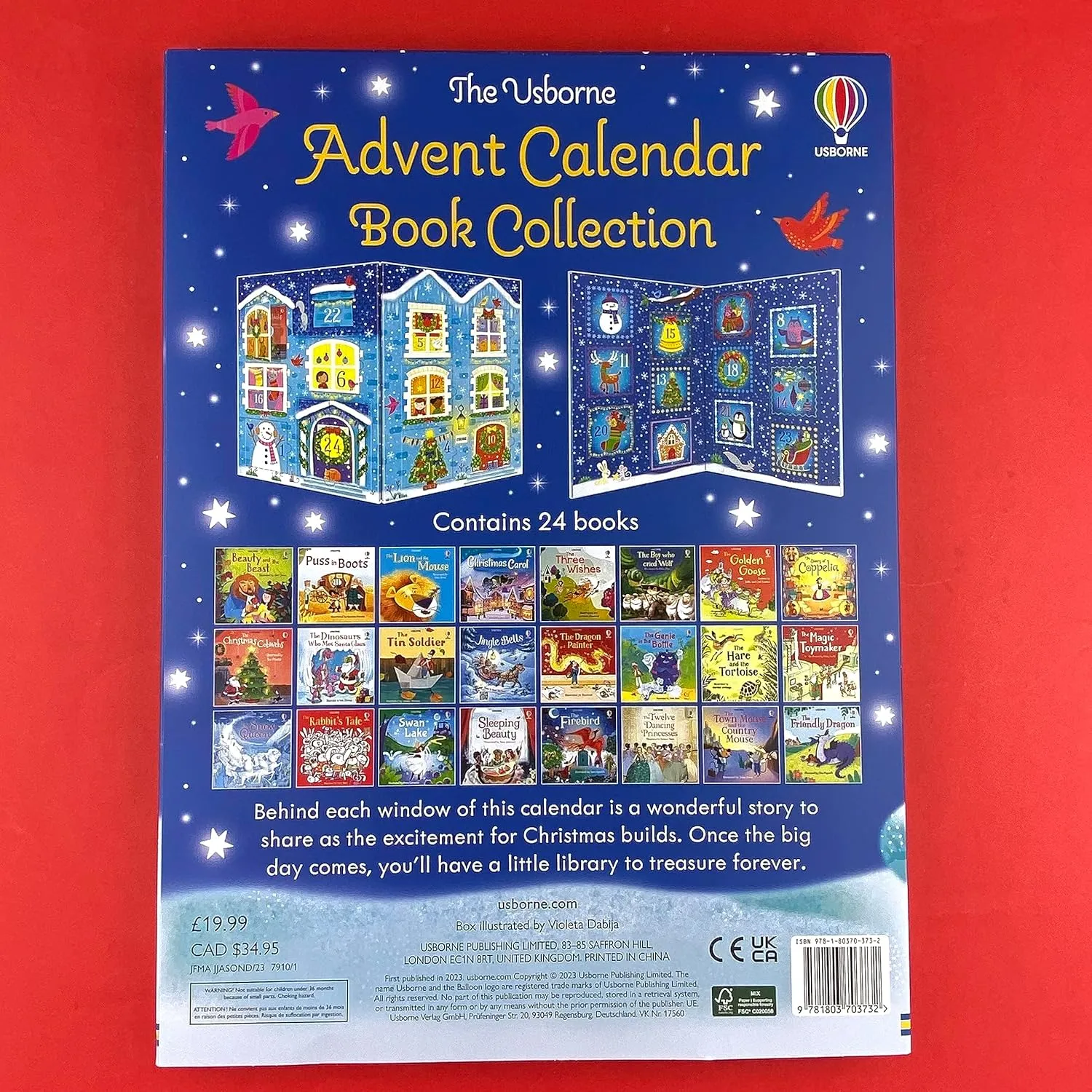 Usborne advent calendar book collection - contains 24 books